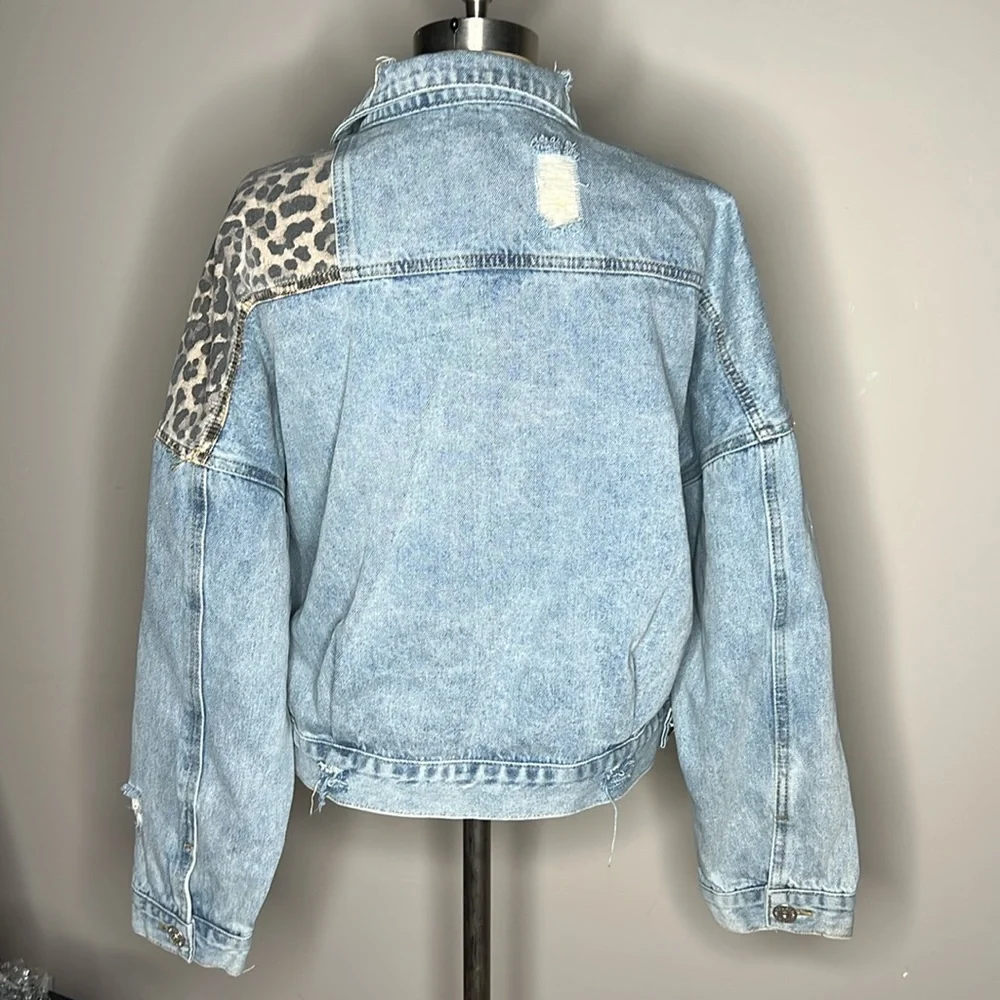 POL Denim & Leopard Jacket - Picture 3 of 6
